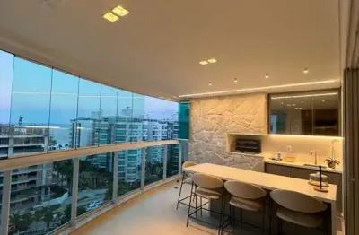 Brava beach internacional - apartamento decorado com 03 suítes na praia brava em itajaí
