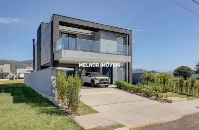 Condomínio caledônia private village - locação anual - casa alto padrão em condomínio fechado localizada em camboriú