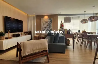 Ilha sul - apartamento mobiliado, decorado com 03 suítes, cozinha integrada com churrasqueira a carvão, vista para o mar,  localizado na quadra mar de balneário camboriú -sc