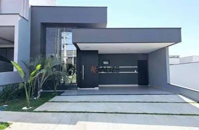 Casa moderna com piscina e 3 suítes à venda, 151 m² por r$ 1.290.000 - condomínio fechado - indaiatuba/sp