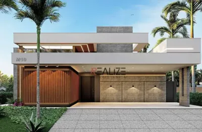 Casa moderna de alto padrão com 3 suítes e escritório à venda, 257 m² por r$ 2.990.000 - condomínio santa clara - indaiatuba/sp