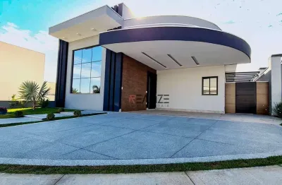 Casa moderna com 3 suítes e escritório à venda, 235 m² por r$ 2.250.000 - condomínio maria dulce - indaiatuba/sp