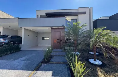 Casa nova completa de moveis planejados à venda, 143 m² por R$ 1.290.000 - Condomínio Mantova - Indaiatuba/SP