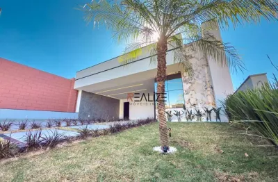 Casa moderna com 3 suítes e escritório à venda, 230 m² por R$ 1.750.000 - Condomínio Park Gran Reserve - Indaiatuba/SP