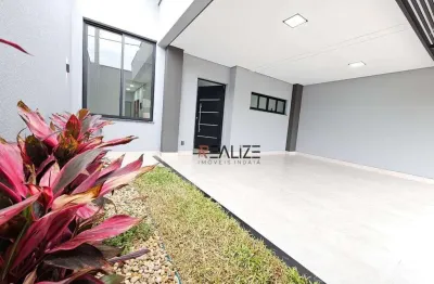 Casa com design moderno e padrão de condomínio – À venda por R$ 770.000 em Indaiatuba/SP