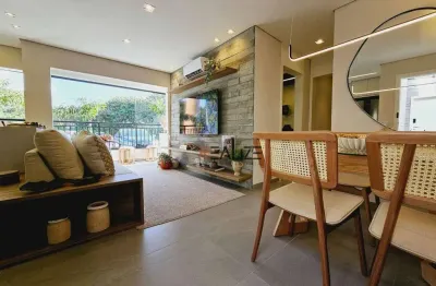 Apartamento/lançamento com 2 dormitórios à venda, 69 m² por r$ 692.600 - botânica flora brasilis - indaiatuba/sp