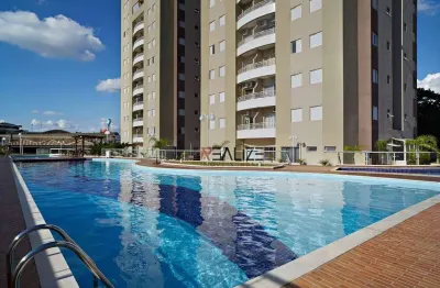 Apartamento com vista livre e 3 dormitórios à venda, 80 m² por R$ 830.000 - Condomínio Torres da Liberdade - Indaiatuba/SP