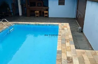 Casa com 2 dormitórios(1 suíte) , piscina e churrasqueira à venda,  por r$ 450.000 - cibratel ii - peruíbe/sp