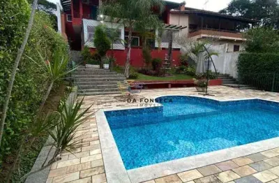 Casa com 5 dormitórios, 670 m² - venda por r$ 1.800.000,00 ou aluguel por r$ 11.650,00/mês - granja viana - fazendinha - cotia/sp
