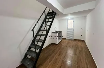 Kitnet com mezanino 1 dormitório para alugar, 25 m² por r$ 1.300/mês - rio pequeno - são paulo/sp