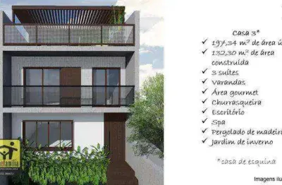 Sobrado em construção com 3 dormitórios todos suítes  - vila gumercindo - são paulo/sp