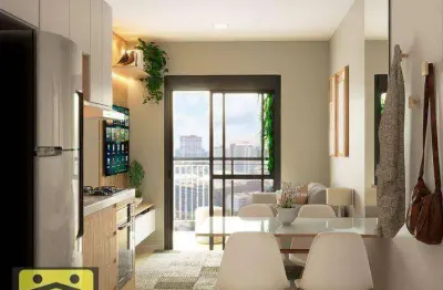 Apartamento novo com 2 dormitórios à venda, 36 m² por r$ 350.000 - bosque da saúde - são paulo/sp