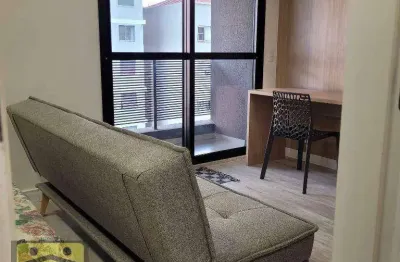Studio mobiliado só 450m da estação ana rosa do metrô  com 1 dormitório à venda, 26 m² por r$ 580.000 - aclimação - são paulo/sp