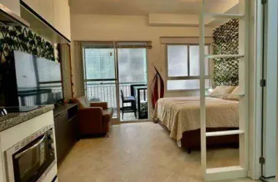 Studio novo mobiliado com 1 dormitório para alugar, 27 m² por r$ 3.440/mês - vila clementino - são paulo/sp