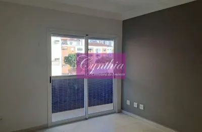 Gonzaga / santos - apartamento com uma suíte com sacada, prédio com lazer