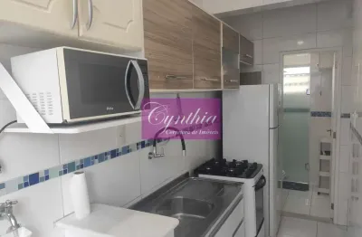 Aparecida / santos - apartamento com 1 dormitório, todo mobiliado.