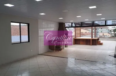 Marapé / santos - casa duplex com 5 dormitórios e solarium com jacuzzi