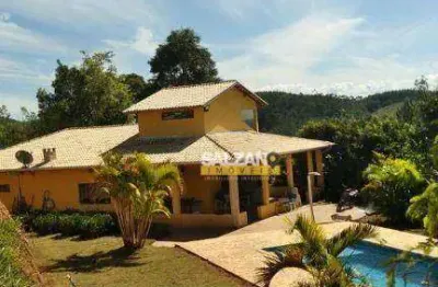 Chácara com 5 dormitórios à venda, 4200 m² por r$ 1.100.000,00 - taboão - taubaté/sp