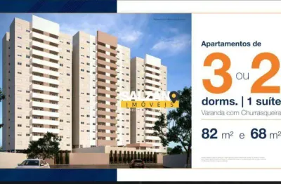 Apartamento com 2 dormitórios à venda, 68 m² por r$ 320.000,00 - parque são luís - taubaté/sp