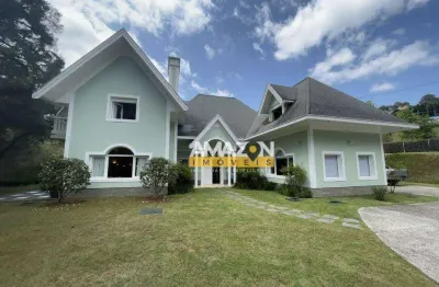 Casa com 4 dormitórios à venda, 400 m² por r$ 7.500.000,00 - alto do capivari - campos do jordão/sp