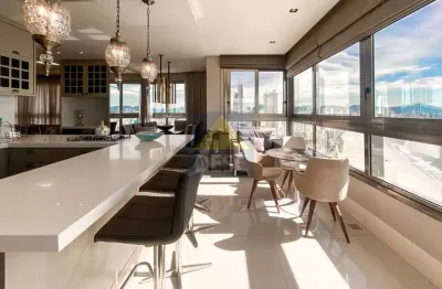 Apartamento mobiliado frente mar com 4 suítes para locação anual no ed. apogee em balneário camboriú
