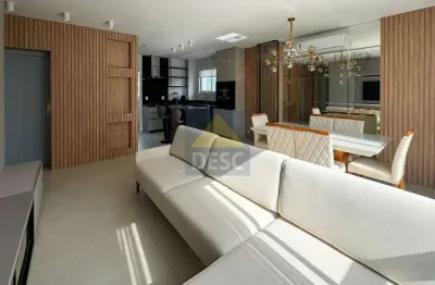 Apartamento mobiliado com 3 suítes para locação no ed. montpellier na barra norte de balneário camboriú