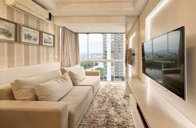 Apartamento mobiliado quadra mar à venda no ed. santos dumont em balneário camboriú