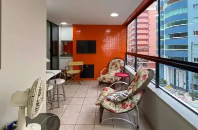 Apartamento quadra mar mobiliado com 3 dormitórios à venda no ed. morro dos ventos em balneário camboriú