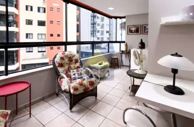 Apartamento quadra mar mobiliado com 3 dormitórios à venda no ed. morro dos ventos em balneário camboriú