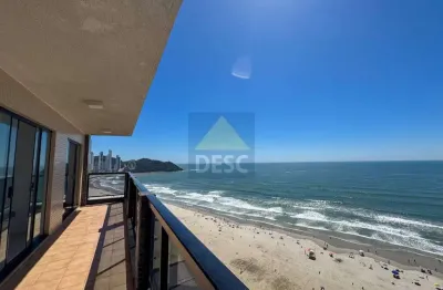 Apartamento frente mar com 3 suítes à venda no ed. concorde em balneário