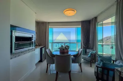 Apartamento frente mar mobiliado com 3 suítes à venda no ed. diamond hill na barra sul de balneário camboriú