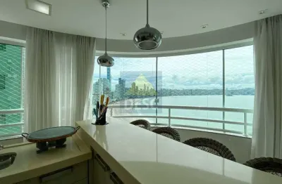 Apartamento frente mar alto padrão de quatro suítes para alugar na barra sul de balneário camboriú