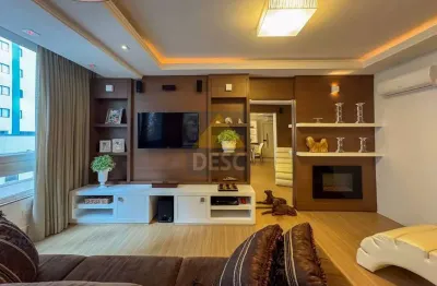 Apartamento quadra mar mobiliado com 3 dormitórios à venda no centro de balneário camboriú