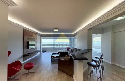 Apartamento frente mar com 3 suítes para alugar no centro sul de balneário camboriú