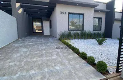 Casa  3 quartos sendo 1 suíte 81 m²  r$ 550.000 - passaúna - araucária/pr