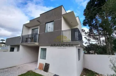 Sobrado com 3 dormitórios à venda, 102 m² por r$ 570.000,00 - campina da barra - araucária/pr