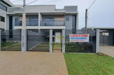 Sobrado com 3 dormitórios à venda, 136 m² por r$ 790.000,00 - tindiquera - araucária/pr