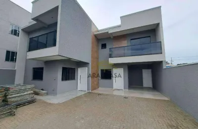 Sobrado com 3 dormitórios à venda, 120 m² por r$ 727.000,00 - tindiquera - araucária/pr
