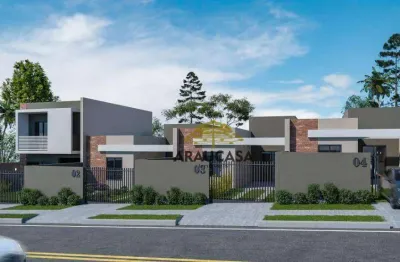 Casa 3 dormitórios sendo 1 suite  à venda, 70 m² por r$ 415.000 - porto das laranjeiras - araucária/pr