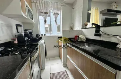 Apartamento com 2 dormitórios à venda, 44 m² por r$ 200.000,00 - costeira - araucária/pr