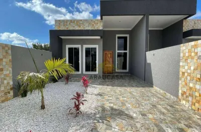 Casa 3 quartos sendo 1  suíte, 86 m²  r$ 590.000 - eucaliptos - fazenda rio grande/pr