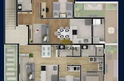 Apartamento com 2 quartos à venda na Rua Maria Aparecida Odppis Trauczynski, Campina da Barra, Araucária