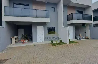 Sobrado com 3 dormitórios à venda, 118 m² por r$ 744.000,00 - tindiquera - araucária/pr