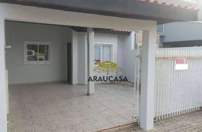 Casa  à venda, 124 m² por r$ 475.000 - fazenda velha - araucária/pr