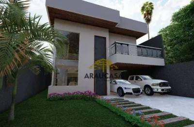 Sobrado  alto padrão com piscina -  350 m² por r$ 2.800.000 - iguaçu - araucária/pr