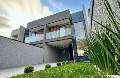 Lindo sobrado 3 quartos sendo 1 suíte e piscina no jardim dona rosa araucária pr.