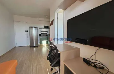 Apartamento com 1 dormitório para alugar, 31 m² mobiliado por r$ 3.450/mês - vila sônia - são paulo/sp
