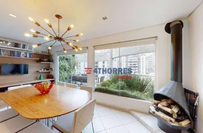 Apartamento duplex com 3 dormitórios à venda, 123 m² por r$ 795.000,00 - real parque - são paulo/sp