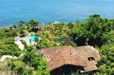 Casa costeira ilhabela casa com 5 quartos à venda, 600 m² por r$ 12.000.000 - ponta da sela - ilhabela/sp