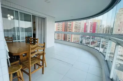 Apartamento com 4 dormitórios à venda, 214 m² por r$ 2.600.000 - canto do forte - praia grande/sp